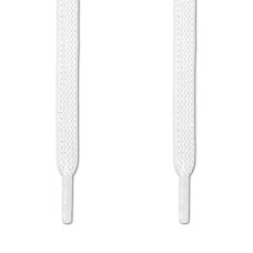 Elastiske Flate Hvite Skolisser (uten knyting)
